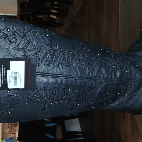 Reba genuine leather cowboy boots - Picture 6 of 12